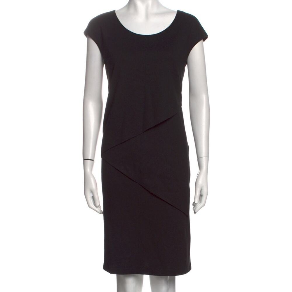 Lafayette 148 Black Sheath Dress Size Large New
